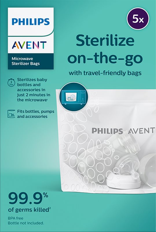 Philips Avent Steriliser bags SCF297/05 săculeți pentru sterilizare pentru cuptorul cu microunde 5 buc