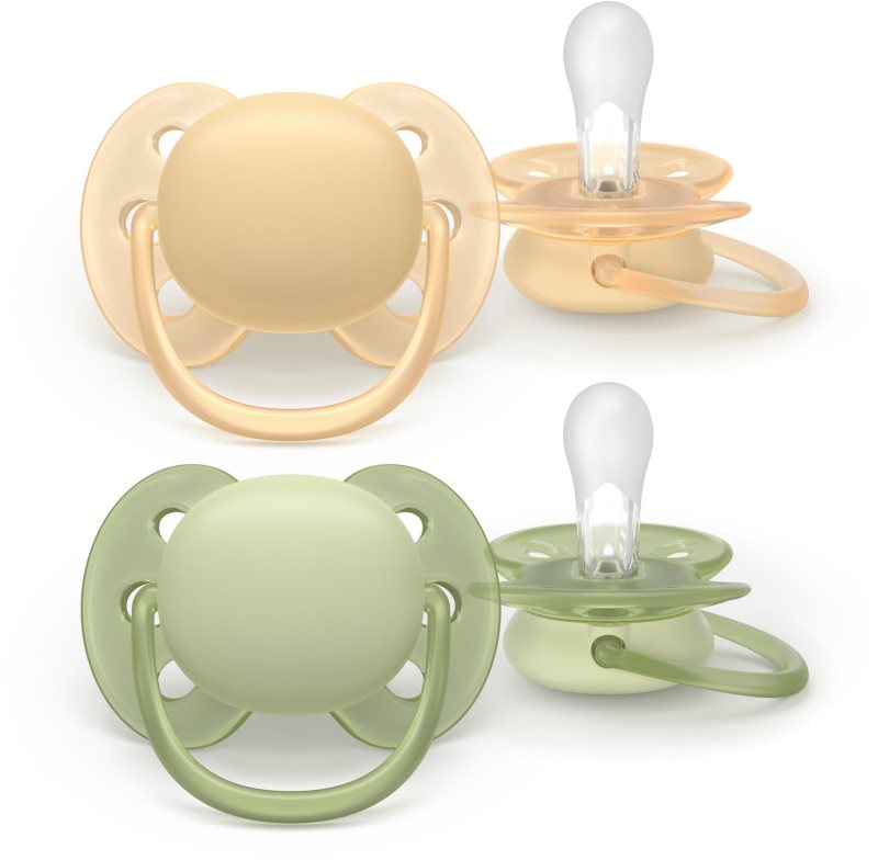 Philips Avent Ultrasoft SCF091/45 6-18 m suzetă Neutral 2 buc
