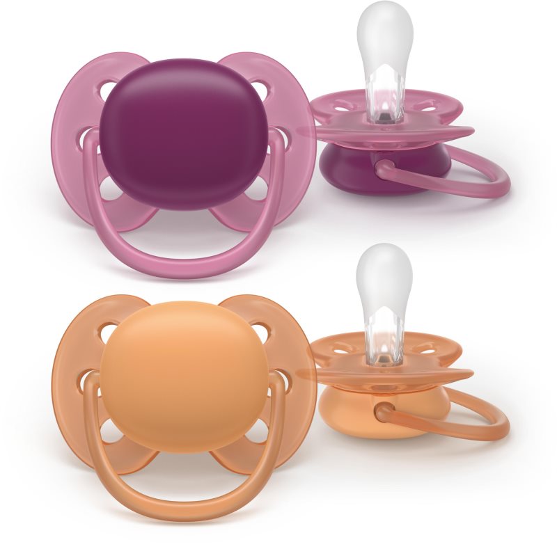 Philips Avent Ultrasoft SCF093/03 18+m suzetă Girl 2 buc