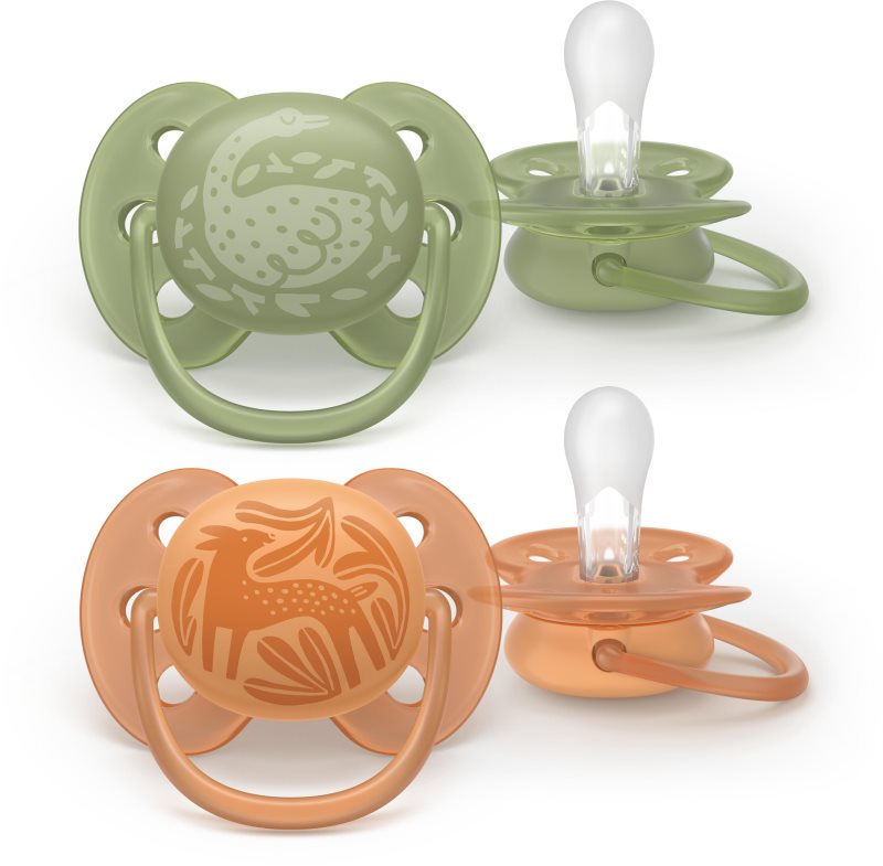 Philips Avent Ultrasoft SCF093/06 18+m suzetă Neutral 2 buc