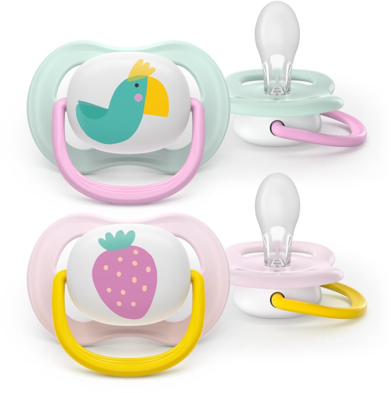Philips Avent Ultra Air SCF080/24 0-6 m suzetă Girl 2 buc