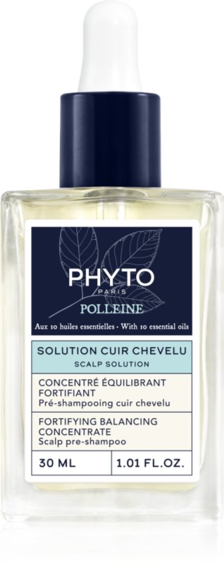 Phyto Polleine Fortifying Balancing Concentrate tratament pre-sampon pentru un scalp seboreic 30 ml