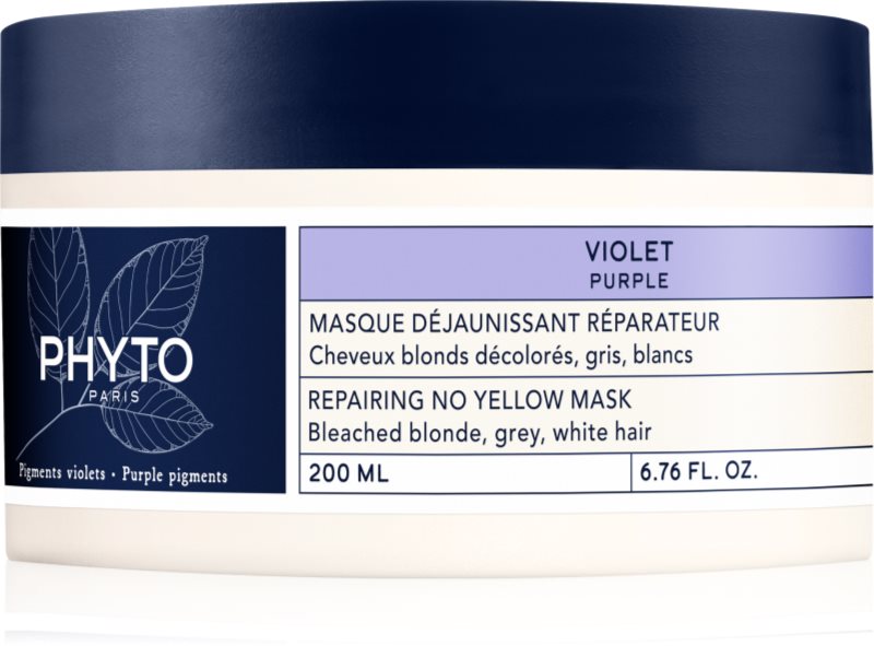 Phyto Violet Repairing No Yellow Mask masca pentru regenerare pentru parul blond cu suvite 200 ml
