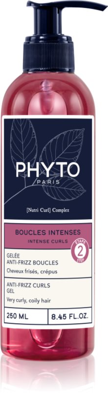 Phyto Intense Curls Anti-Frizz Curls Gel gel fixare pentru par ondulat si cret 250 ml