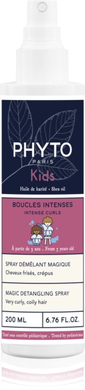 Phyto Kids Intense Curls Magic Detangling Spray spray pentru par usor de pieptanat pentru păr creț 200 ml