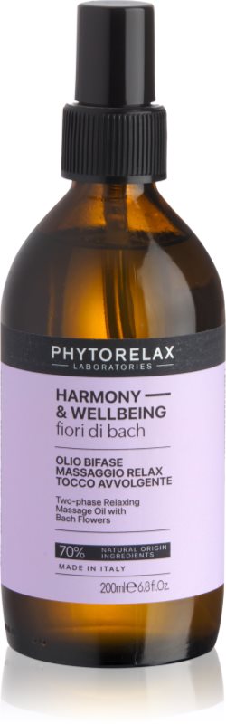 Phytorelax Laboratories Fiori di Bach ulei de masaj relaxant 200 ml