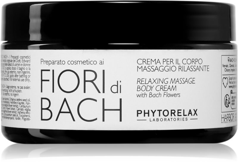Phytorelax Laboratories Fiori di Bach crema de corp nutritiva pentru relaxare 300 ml