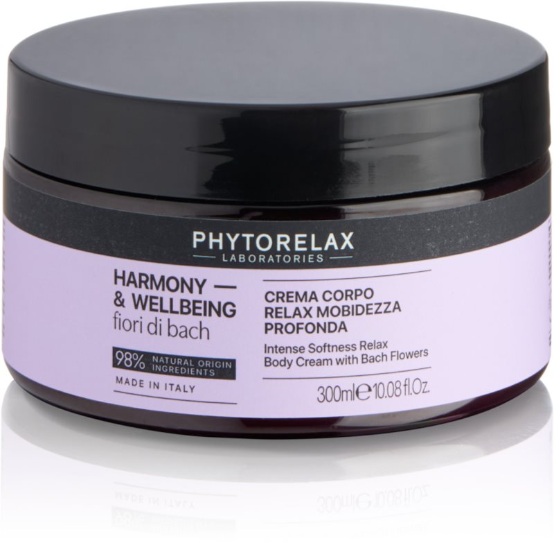 Phytorelax Laboratories Fiori di Bach crema de corp nutritiva pentru relaxare 300 ml