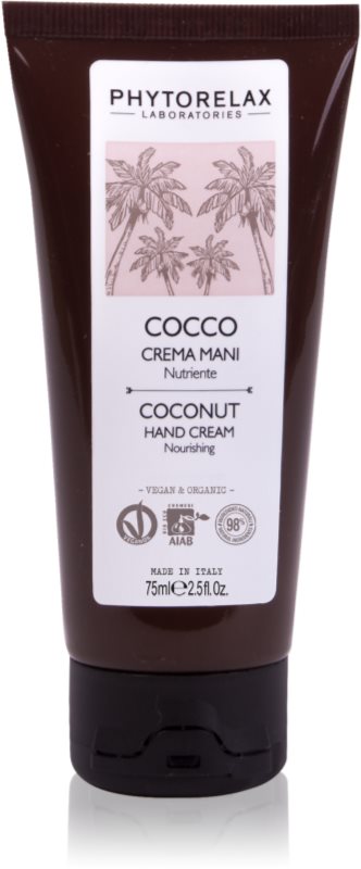 Phytorelax Laboratories Coconut cremă hrănitoare pentru mâini 75 ml