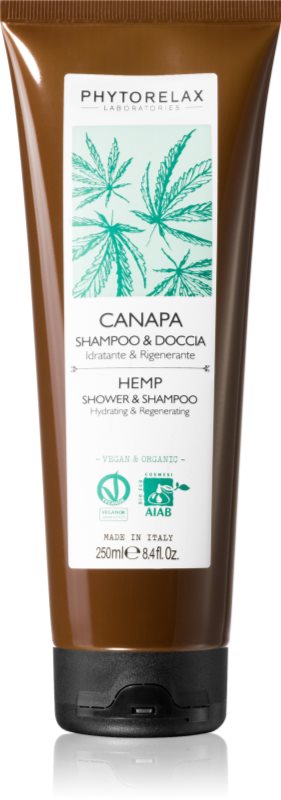 Phytorelax Laboratories Hemp sampon gel dus efect regenerator 250 ml