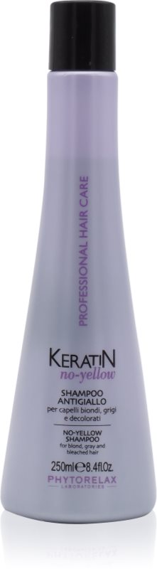 Phytorelax Laboratories Keratin No-Yellow șampon pentru neutralizarea tonurilor de galben 250 ml
