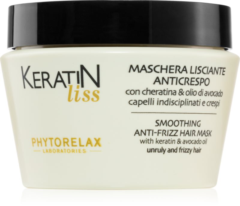 Phytorelax Laboratories Keratin Liss mască de netezire pentru păr indisciplinat 250 ml