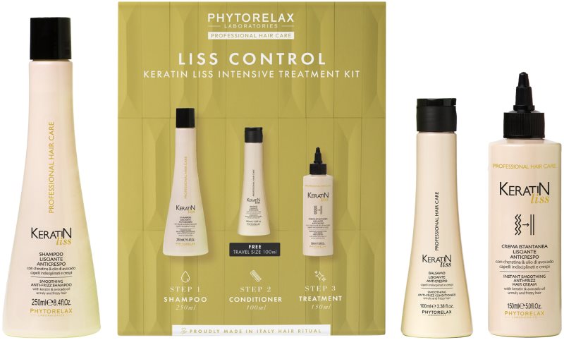 Phytorelax Laboratories Keratin Liss set cadou pentru par indisciplinat