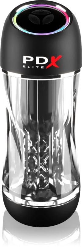 Pipedream PDX Elite ViewTube Pro See-Thru Vibrating Stroker masturbator vibrator 23 cm