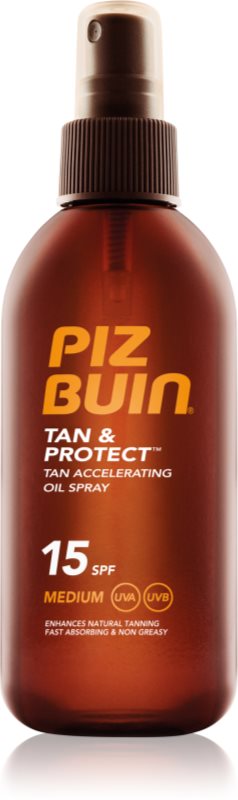 Piz Buin Tan & Protect ulei protector pentru accelerarea bronzului SPF 15 150 ml