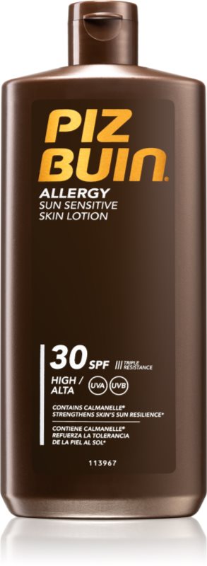 Piz Buin Allergy lotiune de plaja pentru pielea sensibila SPF 30 400 ml