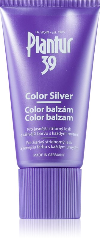 Plantur 39 Color Silver balsam pe baza de cafeina neutralizeaza tonurile de galben 150 ml