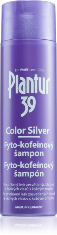 Plantur 39 Color Silver sampon pe baza de cafeina neutralizeaza tonurile de galben 250 ml