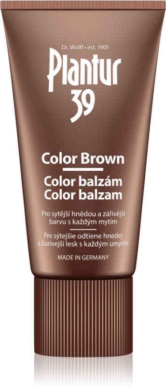 Plantur 39 Color Brown balsam pe baza de cafeina pentru nuante de par castaniu 150 ml