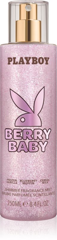 Playboy Berry Baby spray pentru corp cu particule stralucitoare pentru femei 250 ml