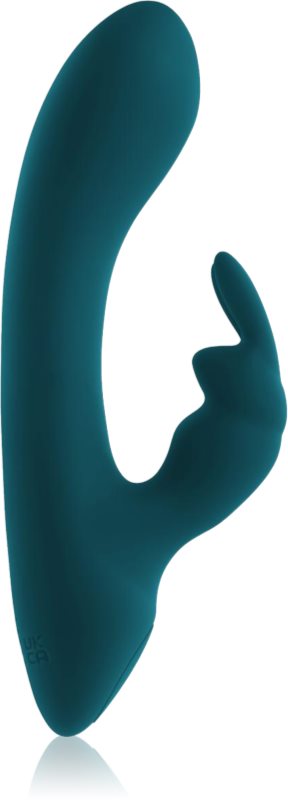 Playboy Toys Pleasure Lil Rabbit Green vibrator cu stimularea clitorisului 14.5 cm