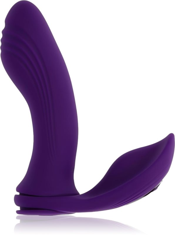 Playboy Toys Evolved Mix & Match Violet vibrator cu stimularea clitorisului 12.7 cm