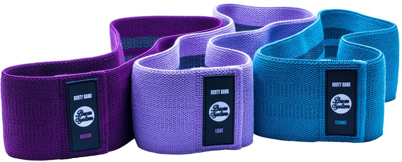 Power System Booty Band Set Set de benzi elastice de rezistență 3 buc