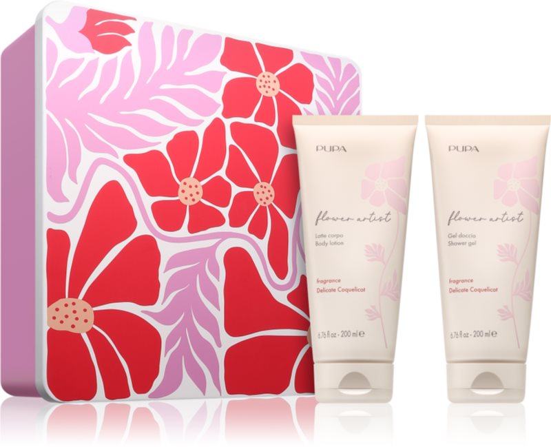 PUPA Milano Flower Artist Kit set cadou pentru corp cu parfum Delicate Coquelicot 1 buc