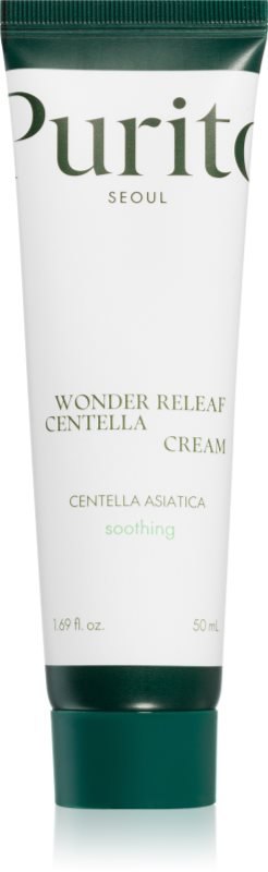 Purito Wonder Releaf Centella Cream cremă nutritivă pentru regenerarea pielii cu efect calmant 50 ml