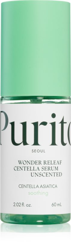Purito Wonder Releaf Centella Serum Unscented ser regenere piele pentru a calma si intari pielea sensibila 60 ml
