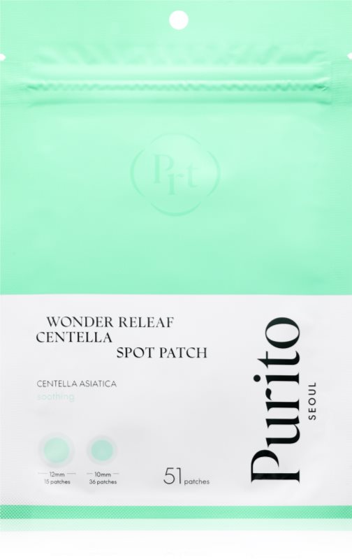 Purito Wonder Releaf Centella Spot Patch plasturi pentru piele problematică 51 buc