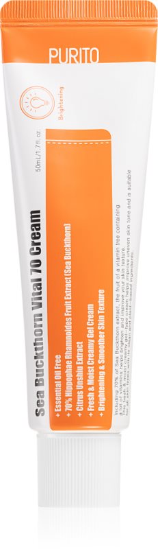 Purito Sea Buckthorn Vital 70 crema hidratanta si calmanta conține cătină 50 ml