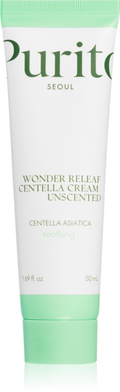 Purito Wonder Releaf Centella Cream Unscented crema regeneratoare pentru netezirea pielii 50 ml