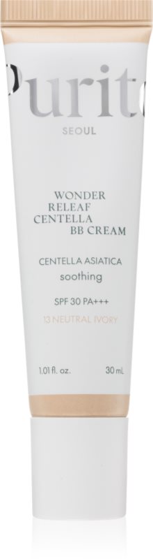 Purito Wonder Releaf Centella BB Cream crema BB cu efect de iluminare cu efect calmant