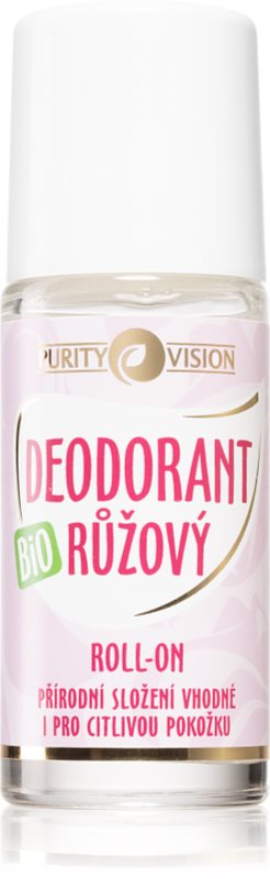 Purity Vision BIO Deodorant roll-on cu apă de trandafiri 50 ml