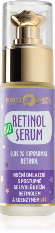 Purity Vision BIO Retinol ser de noapte care încetinește îmbătrânirea pielii 30 ml
