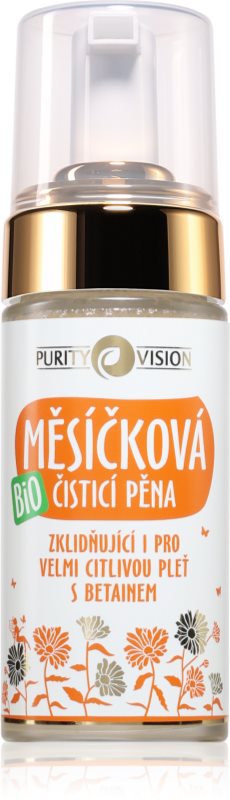 Purity Vision BIO Calendula Cleansing Foam spuma de curatare revigoranta 90 ml