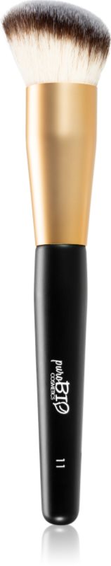 puroBIO Cosmetics N°11 pensula pentru fardul de obraz sau bronzer 1 buc