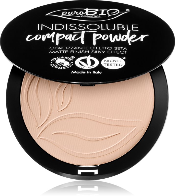 puroBIO Cosmetics Indissouble pudra compacta cu efect matifiant