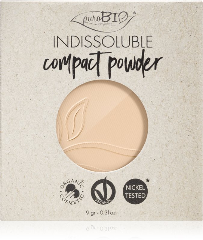 puroBIO Cosmetics Indissouble pudra compacta rezervă culoare T01 9 g