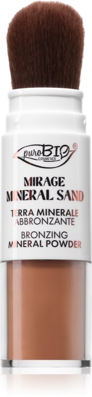 puroBIO Cosmetics Mirage Mineral Sand pudra bronzanta cu minerale pentru fata si corp
