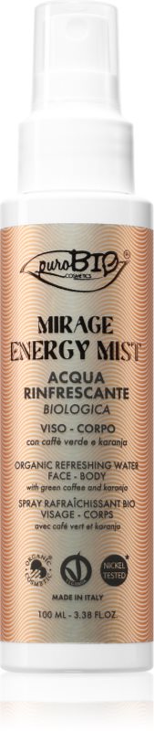 puroBIO Cosmetics Mirage Energy Mist spray de corp racoritor pentru femei 100 ml