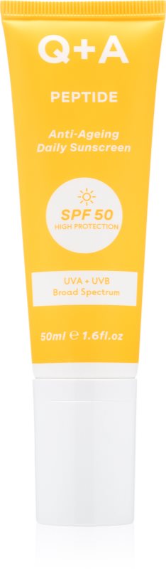 Q+A Peptide crema protectoare pentru fata SPF 50 50 ml