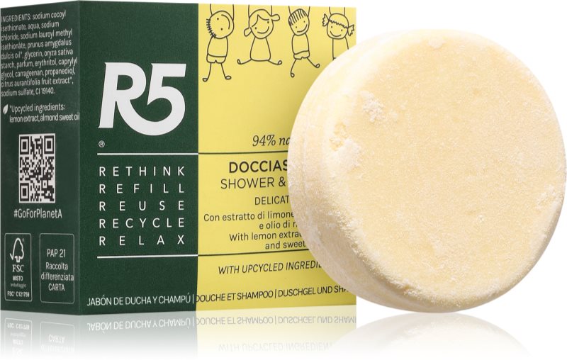 R5 Shower-Shampoo sampon gel dus pentru copii 70 g