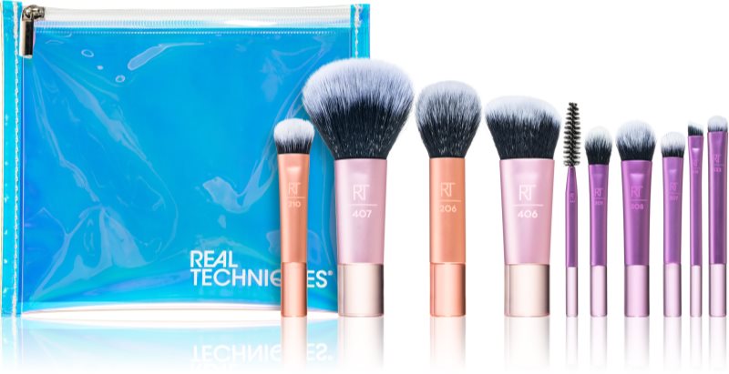 Real Techniques Travel Fantasy set de mini-pensule cu sac