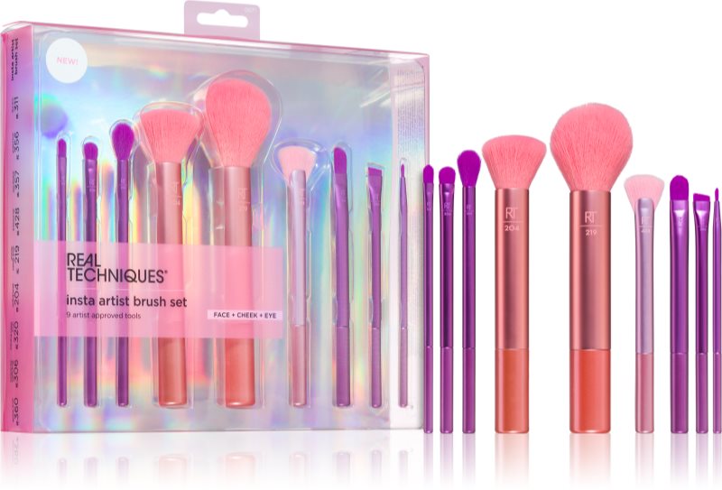 Real Techniques Insta Artist set perii machiaj pentru look perfect