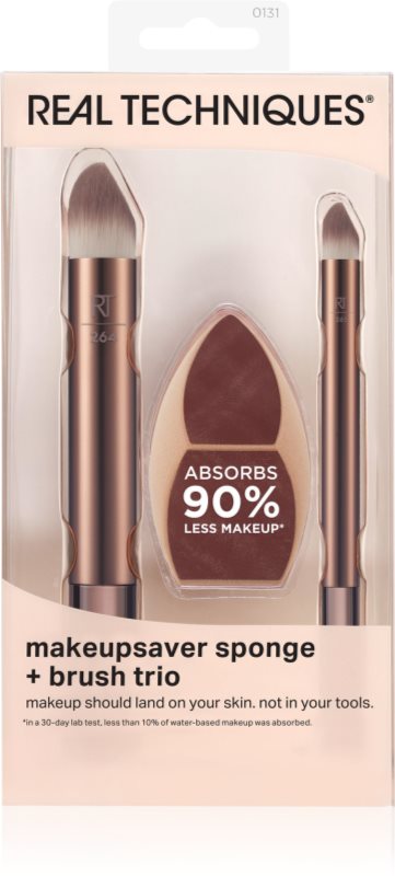 Real Techniques Makeup Saver Brush Trio set perii machiaj