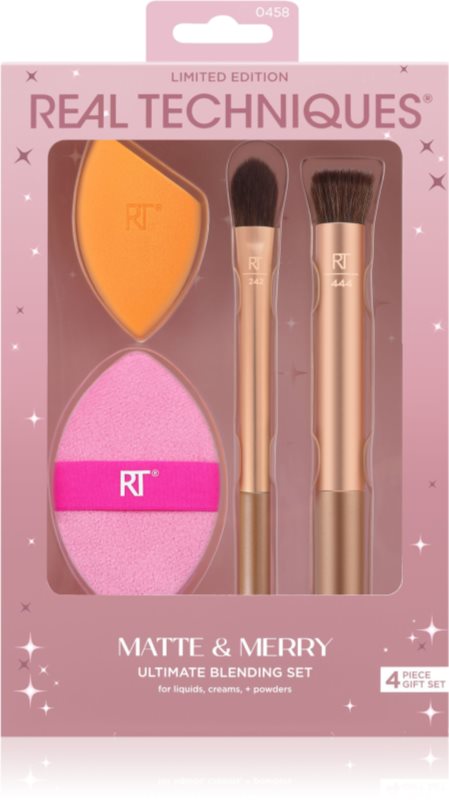 Real Techniques Matte&Merry Ultimated Blending Set set perii machiaj