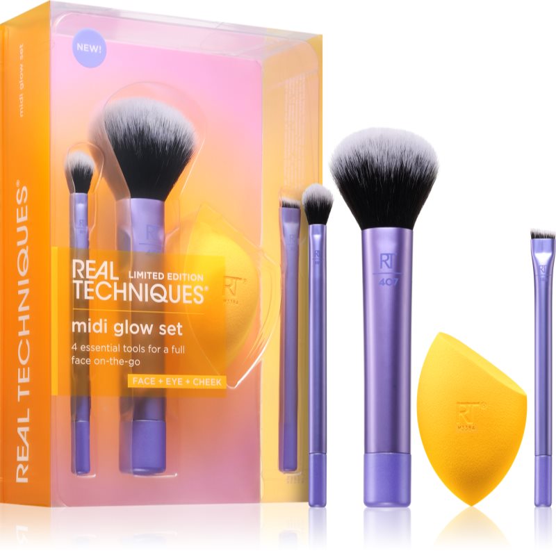 Real Techniques Midi Glow Set set perii machiaj