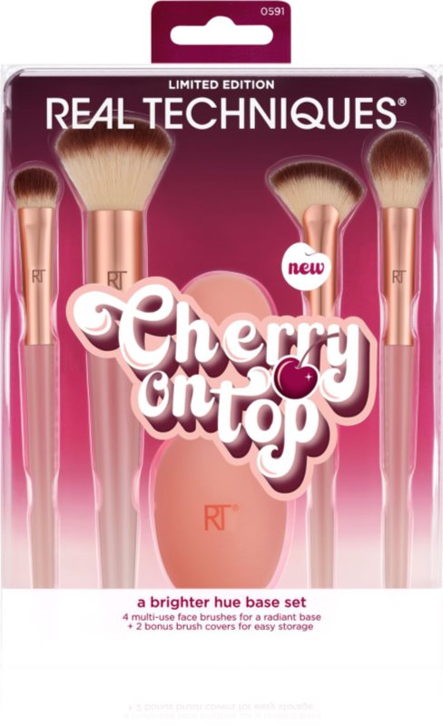 Real Techniques Cherry On Top A Brighter Hue Base Set set perii machiaj